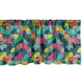 thumbnail image 1 of Ambesonne Geometric Window Valance, Half Arc Shaped Stripes, 54" X 18", Multicolor, 1 of 3