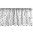 thumbnail image 1 of Ambesonne Geometric Window Valance, Lines Shapes with Squares, 42" x 18", Black and White, 1 of 3