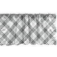 thumbnail image 1 of Ambesonne Geometric Window Valance, Minimalist Fashion, 54" X 12", Black White, 1 of 3