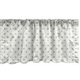 thumbnail image 1 of Ambesonne Geometric Window Valance, Modern Hexagon Circle, 54" X 18", Black and White, 1 of 3