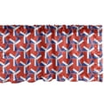 thumbnail image 1 of Ambesonne Geometric Window Valance, Modern Triangle Forms, 54" X 12", Vermilion and Lavender Blue, 1 of 3