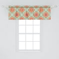 thumbnail image 1 of Ambesonne Geometric Window Valance, Modernistic Digitally Generated Repetitive Pattern with Mosaic Look Motif, Curtain Valance for Kitchen Bedroom Decor with Rod Pocket, 54" X 18", Multicolor, 1 of 2