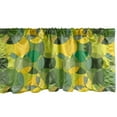 thumbnail image 1 of Ambesonne Geometric Window Valance, Natural Modern Circles, 54" X 18", Green Mustard, 1 of 3