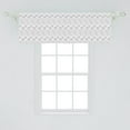 thumbnail image 1 of Ambesonne Geometric Window Valance, Neutral Triangles and Lines on Geometric Modern Design and Mosaic Style, Curtain Valance for Kitchen Bedroom Decor with Rod Pocket, 54" X 18", White and Pale Grey, 1 of 2