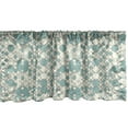 thumbnail image 1 of Ambesonne Geometric Window Valance, Pale Toned Lattice, 54" X 12", Pale Teal Beige, 1 of 3