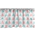 thumbnail image 1 of Ambesonne Geometric Window Valance, Pastel Triangles and Dots, 54" X 18", Seafoam Rose, 1 of 5