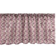 thumbnail image 1 of Ambesonne Geometric Window Valance, Pinkish Zigzag Stripes, 54" X 12", Ivory Blush Pale Fuchsia, 1 of 3