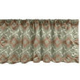 thumbnail image 1 of Ambesonne Geometric Window Valance, Rectangles Flowers, 54" X 18", Sage Green Vermilion, 1 of 3