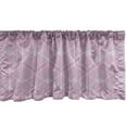 thumbnail image 1 of Ambesonne Geometric Window Valance, Repeating Diagonal Lines, 54" X 12", Blue Vermilion White, 1 of 3