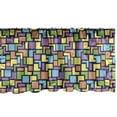 thumbnail image 1 of Ambesonne Geometric Window Valance, Retro Shapes Pattern, 54" X 18", Multicolor, 1 of 3