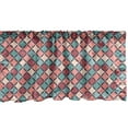 thumbnail image 1 of Ambesonne Geometric Window Valance, Retro Style Checkered Pattern Hipster Mosaic Boho Modern Fashion Simple Design, Curtain Valance for Kitchen Bedroom Decor with Rod Pocket, 54" X 12", Multicolor, 1 of 3
