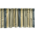 thumbnail image 1 of Ambesonne Geometric Window Valance, Retro Vertical Lines, 54" X 12", Dark Blue Grey Yellow, 1 of 3