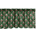 thumbnail image 1 of Ambesonne Geometric Window Valance, Santa Claus Present, 54" X 18", Green Ruby White, 1 of 3