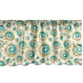 thumbnail image 1 of Ambesonne Geometric Window Valance, Spiral Circle Tile, 54" X 18", Teal Orange, 1 of 3