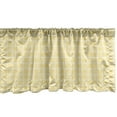 thumbnail image 1 of Ambesonne Geometric Window Valance, Striped Square Chessboard, 54" X 12", Pastel Yellow Off White, 1 of 3