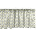 thumbnail image 1 of Ambesonne Geometric Window Valance, Tile Style Squares, 54" X 18", Pale Yellow Pale Grey, 1 of 3