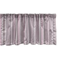 thumbnail image 1 of Ambesonne Geometric Window Valance, Vertical Line Art, 42" x 12", Warm Taupe Pink White, 1 of 3