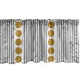 thumbnail image 1 of Ambesonne Geometric Window Valance, Vertical Stripes with Circles Grunge Effect Composition Abstract Graphic, Curtain Valance for Kitchen Bedroom Decor with Rod Pocket, 54" X 12", Brown Black White, 1 of 2