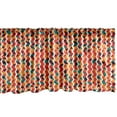 thumbnail image 1 of Ambesonne Geometric Window Valance, Zig Zag Fractal Look, 54" X 18", Multicolor, 1 of 3