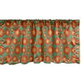thumbnail image 1 of Ambesonne Gerber Daisy Window Valance, Irregular Order Big and Little Summer Petals, Curtain Valance for Kitchen Bedroom Decor with Rod Pocket, 54" X 18", Sea Green Vermilion, 1 of 3