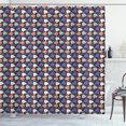 thumbnail image 1 of Ambesonne Ghost Shower Curtain, Spooky and Funny Dots, 69"Wx70"L, Multicolor, 1 of 3
