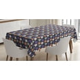 thumbnail image 1 of Ambesonne Ghost Tablecloth Rectangular Table Cover, Spooky and Funny Dots, 60"x84", Multicolor, 1 of 4