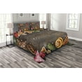 thumbnail image 1 of Ambesonne Gingerbread Man Quilted Bedspread Set 3 Pcs, Spices Biscuits, King Size, Multicolor, 1 of 3