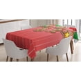 thumbnail image 1 of Ambesonne Gingerbread Man Tablecloth Rectangular Table Cover, Symbolic Pastry, 60"x84", Multicolor, 1 of 3