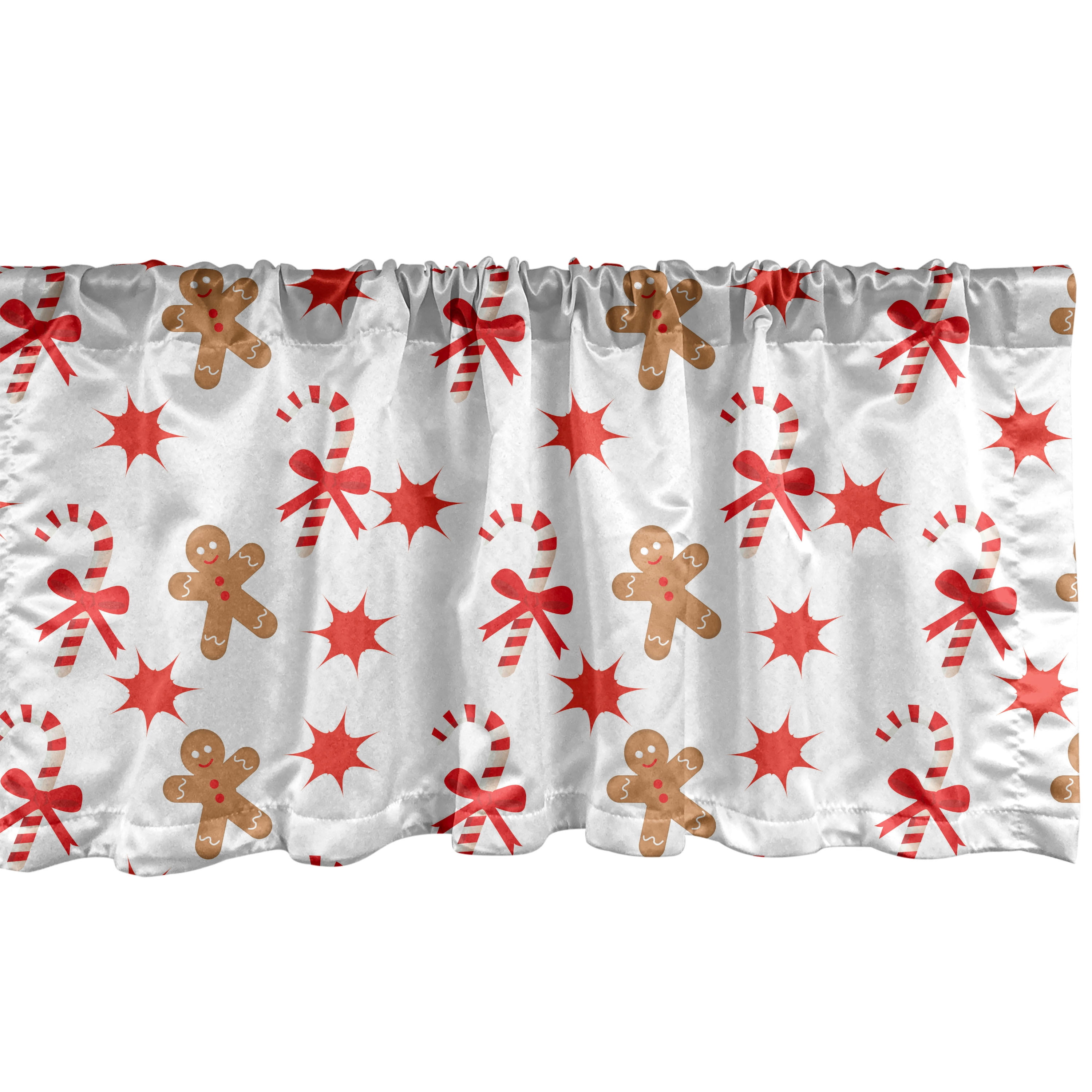 Sateen Ruffled 54'' W Window Valance in