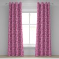 thumbnail image 1 of Ambesonne Giraffe Grommet Curtain, Abstract Animal Skin, 50" x 120", Pink Cream, 1 of 6