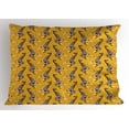 thumbnail image 1 of Ambesonne Giraffe Pillow Sham, Animal Ornaments, 26" X 20", Multicolor, 1 of 2