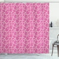 thumbnail image 1 of Ambesonne Giraffe Shower Curtain, Abstract Animal Skin, 69"Wx84"L, Pink Cream, 1 of 3