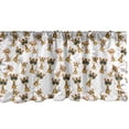 thumbnail image 1 of Ambesonne Giraffe Window Valance, Romantic Characters, 54" X 12", Pale Brown Yellow and Pink, 1 of 3