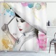 thumbnail image 1 of Ambesonne Girl Shower Curtain, Lady Splash Style, 69"Wx75"L, Multicolor, 1 of 3