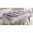 thumbnail image 1 of Ambesonne Girl Slogan Tablecloth Rectangular Table Cover, Text in Frame, 60"x90", Multicolor, 1 of 4