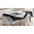 thumbnail image 1 of Ambesonne Girlfriend Tablecloth Rectangular Table Cover, Couple Romance Theme, 60"x90", Black White and Grey, 1 of 4