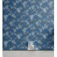 thumbnail image 1 of Ambesonne Glitch Peel & Stick Wallpaper for Home, Rhythmic Triangles Grunge, 13"x36", Sea Blue Charcoal Grey, 1 of 2