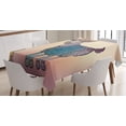 thumbnail image 1 of Ambesonne Goat Tablecloth Rectangular Table Cover, Chinese Astrology Animal, 60"x84", Multicolor, 1 of 4
