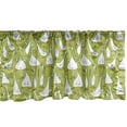 thumbnail image 1 of Ambesonne Goose Valance Pack of 2, Funny Creatures Acting Funny, 42"X18", Apple Green Orange, 1 of 3