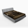thumbnail image 1 of Ambesonne Gothic Fitted Sheet, Renaissance Castle King, Queen Size, Beige Brown, 1 of 2