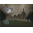 thumbnail image 1 of Ambesonne Gothic Jigsaw Puzzle, Old Village and Grave, Heirloom-Quality Fun Activity for Family Durable Cardboard, 1000 pcs, Beige Green, 1 of 5