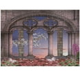 thumbnail image 1 of Ambesonne Gothic Jigsaw Puzzle, Secret Garden, Heirloom-Quality Fun Activity for Family Durable Cardboard, 1000 pcs, Lilac Grey Blue, 1 of 5
