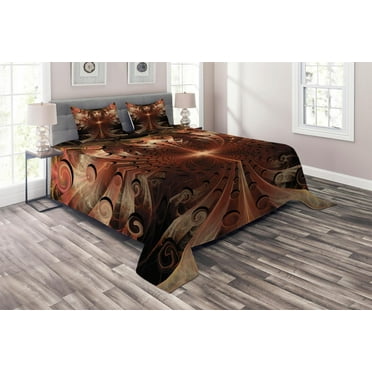 Ambesonne Gothic Quilted Coverlet 3 Pcs, Medieval Times Art, King Size, Multicolor