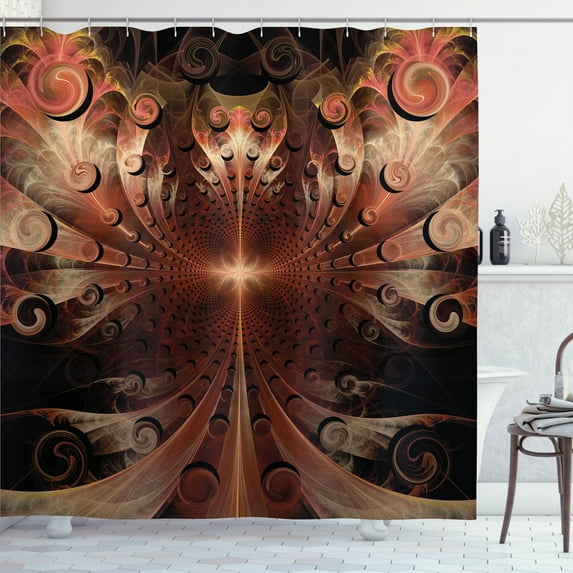 Ambesonne Gothic Shower Curtain, Medieval Times Art, 69"Wx84"L, Multicolor