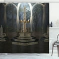 thumbnail image 1 of Ambesonne Gothic Shower Curtain, Secret Forest, 69"Wx84"L, Dark Taupe and Dusk, 1 of 2