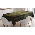 thumbnail image 1 of Ambesonne Gothic Tablecloth Rectangular Table Cover, Fantasy Spooky Skull, 52"x70", Brown, 1 of 4