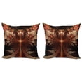 thumbnail image 1 of Ambesonne Gothic Throw Pillow Cover 2 Pack, Medieval Times Art, 18", Multicolor, 1 of 2