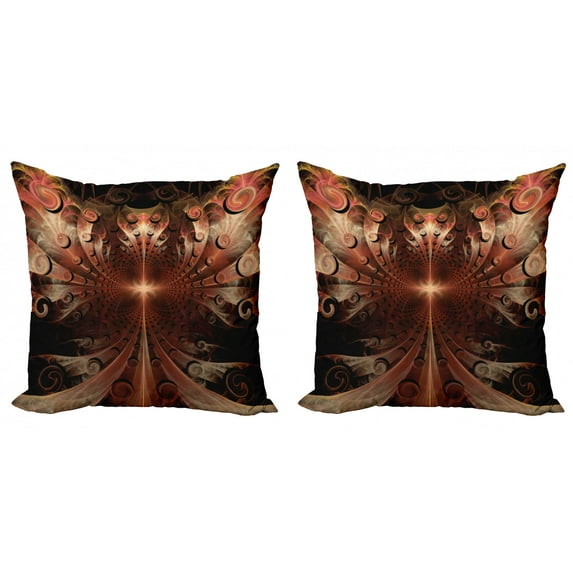 Ambesonne Gothic Throw Pillow Cover 2 Pack, Medieval Times Art, 24", Multicolor