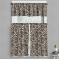 thumbnail image 1 of Ambesonne Gothic Valance & Curtain, Flowers Butterflies Lace, 55"x30", Tan Black, 1 of 6