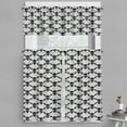 thumbnail image 1 of Ambesonne Gothic Valance & Curtain, Halloween Black Skulls, 55"x24", White Black, 1 of 6